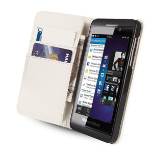 leather style wallet for blackberry z10 white leather style wallet for blackberry z10 white