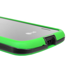 GENx Hybrid Bumper Case for Google Nexus 4 - Green