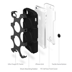 SwitchEasy FreeRunner Hybrid Case for iPhone 5 - Black