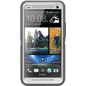 Coque HTC One Otterbox Defender Series - Blanche / Argentée