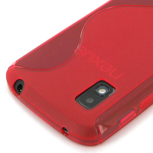 Coque Google Nexus 4 FlexiShield - Rouge