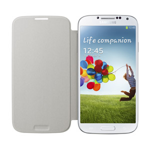 Funda Samsung Galaxy S4 con tapa Oficial - Blanco - EF-FI950BBEGWW