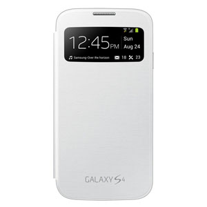 Funda oficial Samsung Galaxy S4 con ventana - Blanca - EF-CI950BWEGWW