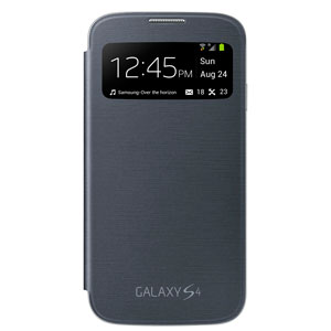 Funda oficial Samsung Galaxy S4 con ventana - Negra - EF-CI950BBEGWW