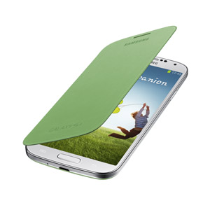 Genuine Samsung Galaxy S4 Flip Cover - Lime Green - EF-FI950BGEGWW