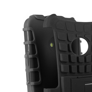 ArmourDillo Hybrid Protective Case for HTC One - Black