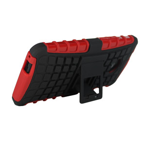 ArmourDillo Hybrid Protective Case for HTC One - Red