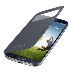 Pack S View Cover avec protection d?écran officiels pour Samsung Galaxy S4 - Noire