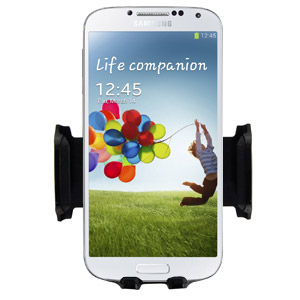 Pack Officiel Flip Cover, support voiture et chargeur pour Samsung Galaxy S4 - Blanc