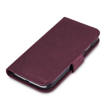 Housse Samsung Galaxy S4 Portefeuille Style cuir - Violette