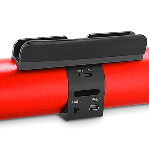 Enceinte portable HS100 Bluetooth Sans Fil avec Support - Rouge1