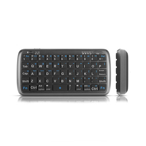 Mini Bluetooth Keyboard with 5000mAh Power Bank - Black