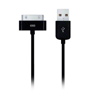 Câble de charge et synchronisation 4 en 1 (Appareils Apple, Galaxy Tab, Micro USB) - Noir