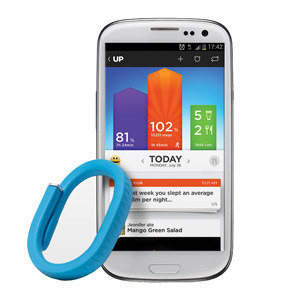 Pulsera seguimiento de actividad Jawbone UP - Azul - Tamaño Mediano