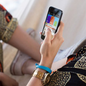 Pulsera seguimiento de actividad Jawbone UP - Azul - Tamaño Mediano