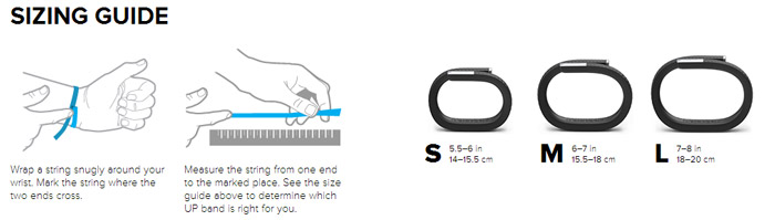 Jawbone UP Activity Tracking Wristband - Black - Medium