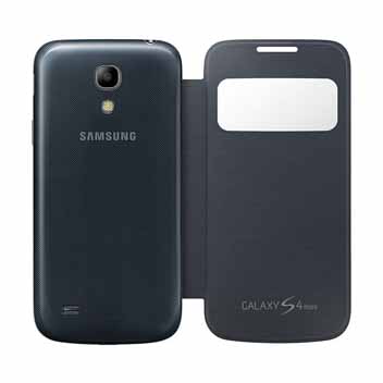 Official Samsung Galaxy S4 Mini S-View Premium Cover Case - Black