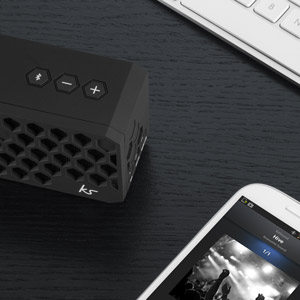 Kitsound Hive Bluetooth Wireless Portable Stereo Speaker - Black