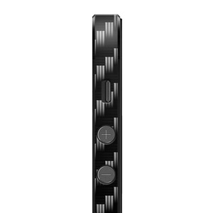 Lamina protectora trasera y lateral para iPhone 5 dbrand efecto fibra de Carbono - Negro 
