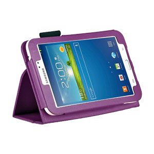 Adarga Folio Stand Case Samsung Galaxy Tab 3 7.0 - Purple