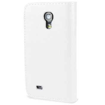 Housse Samsung Galaxy S4 Mini Portefeuille Style cuir - Blanche