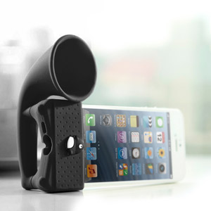 Bone Collection Horn Amplifier Stand for iPhone 5 - Black