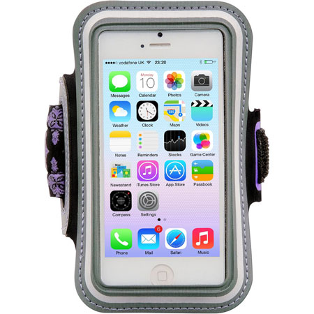 Gaiam Sports Armband for iPhone 5S / 5 - Purple