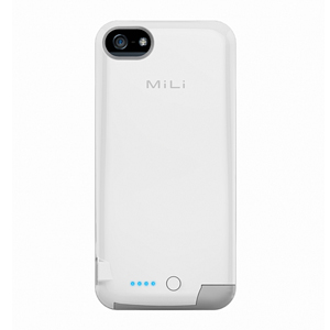 Funda con batería incorporada MiLi Power Spring 5 para el iPhone 5S / 5 - Blanca