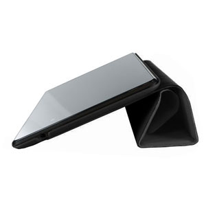 Leather Style Case Stand for Google Nexus 7 2 - Black
