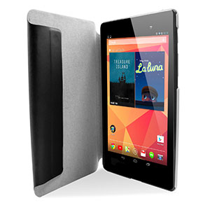 Leather Style Case Stand for Google Nexus 7 2 - Black