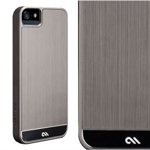 Case-Mate Brushed Aluminium for iPhone 5S/5 - Gunmetal/Black