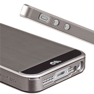 Case-Mate Brushed Aluminium for iPhone 5S/5 - Gunmetal/Black