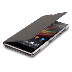 Coque Sony Xperia Z1 Roxfit Book Flip - Black Nero
