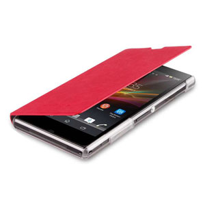 Coque Sony Xperia Z1 Roxfit Book Flip - Rouge Monza