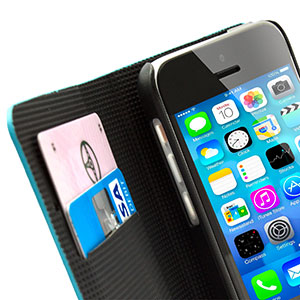 Metalix Book Case for Apple iPhone 5C - Light Blue