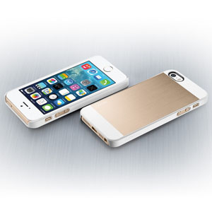 Funda Spigen Saturn para el iPhone 5S / 5 - Oro Champán
