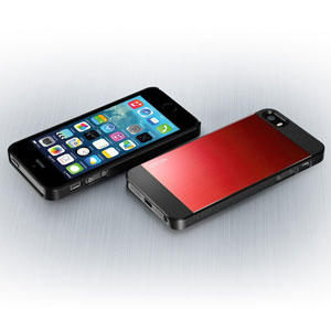 Coque iPhone 5S / 5 Spigen SGP Saturn ? Rouge métallique