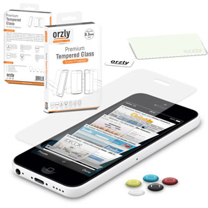 Orzly Premium Tempered Glass Screen Protector for iPhone 5S / 5C / 5