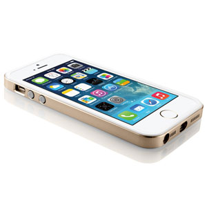 Funda iPhone 5S / 5 Neo Hybrid de Spigen - Dorado champán