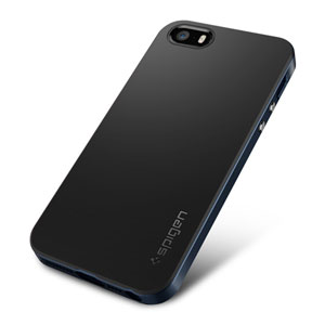 Funda iPhone 5S / 5 Neo Hybrid de Spigen - Pizarra