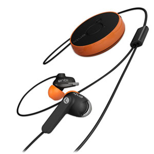 Ecouteurs Bluetooth Iqua Spin ? Noire / Orange