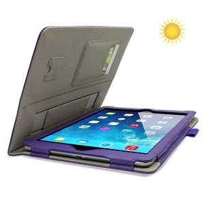 Funda iPad Air efecto cuero de Sonivo - Morado