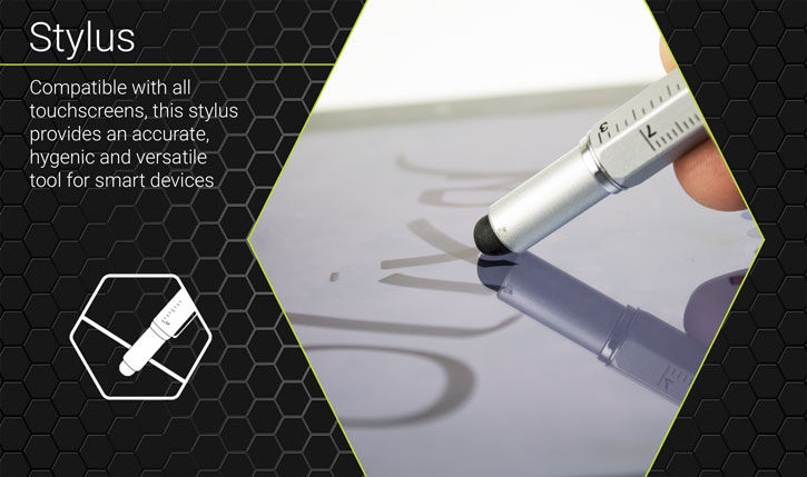 Olixar HexStyli 6-in-1 Stylus Pen - Silver