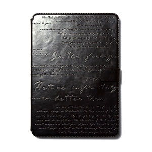 Housse Samsung Galaxy Note 10.1 (2014) Zenus Lettering Diary - Noire