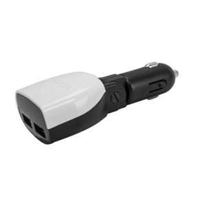 Chargeur et Indicateur Batterie Dual USB pour Voiture Capdase T2