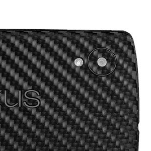 dbrand Textured Back Cover for Google Nexus 5 - Black Carbon Fibre