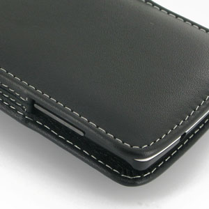 PDair Vertical Leather Pouch Case with Belt Clip - HTC One