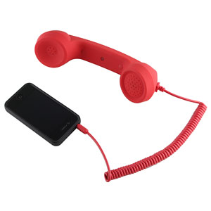 Combiné mains-libres Retro Phone - Rouge
