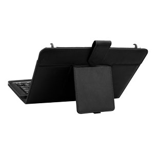 Kit Universal Bluetooth Keyboard Case for 7-8 Inch Tablets - Black