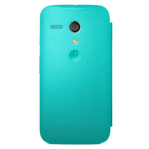 Flip Cover Officielle Motorola Moto G - Turquoise vue sur appareil photo